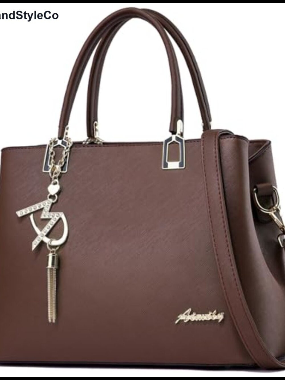 PU Leather Satchel Handbag Shoulder Tote Crossbody Purse